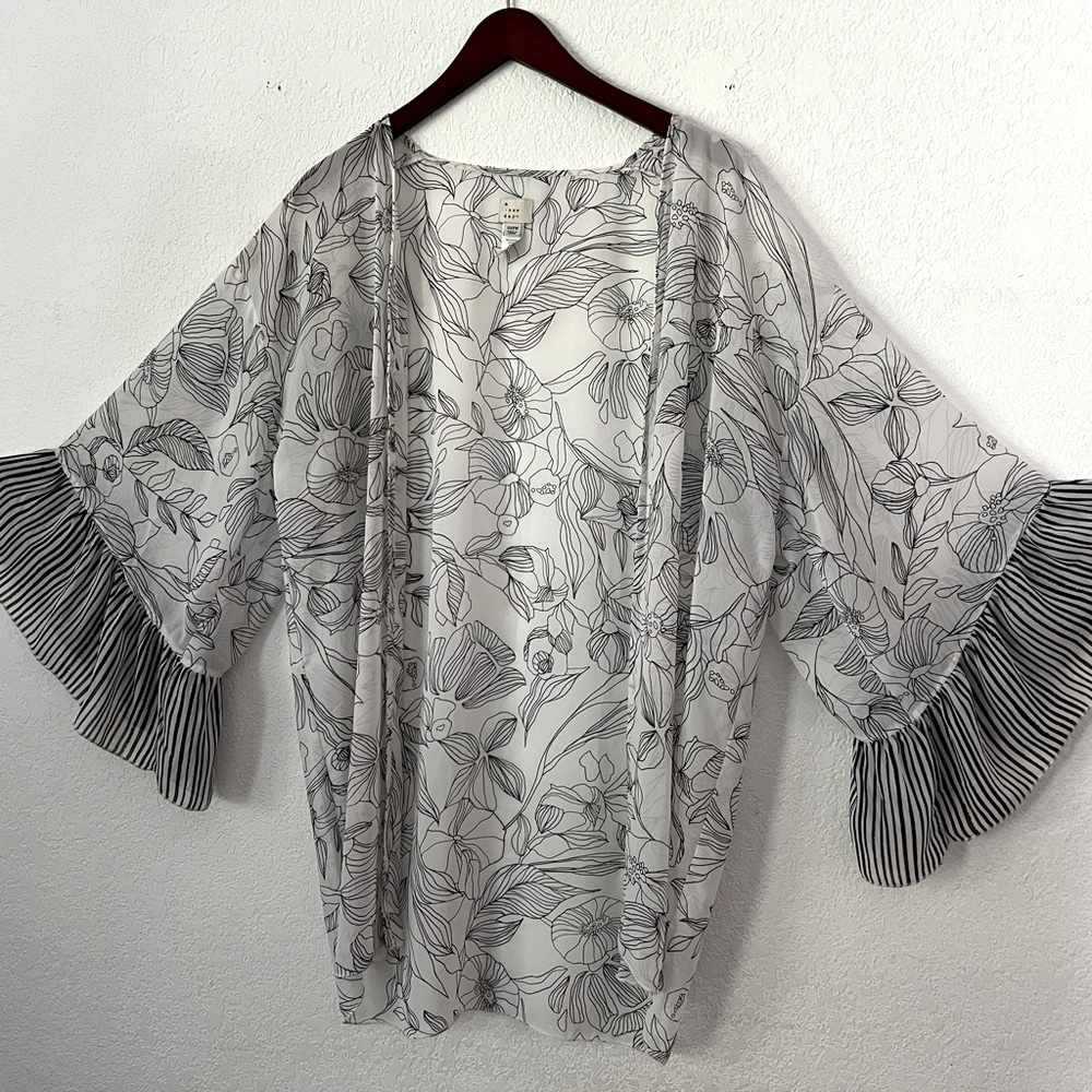 A New Day Floral Sheer Cover Up